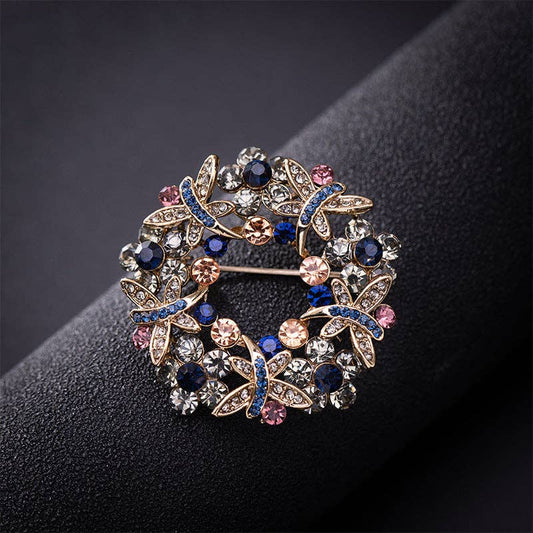 Garland Alloy Rhinestone Pin