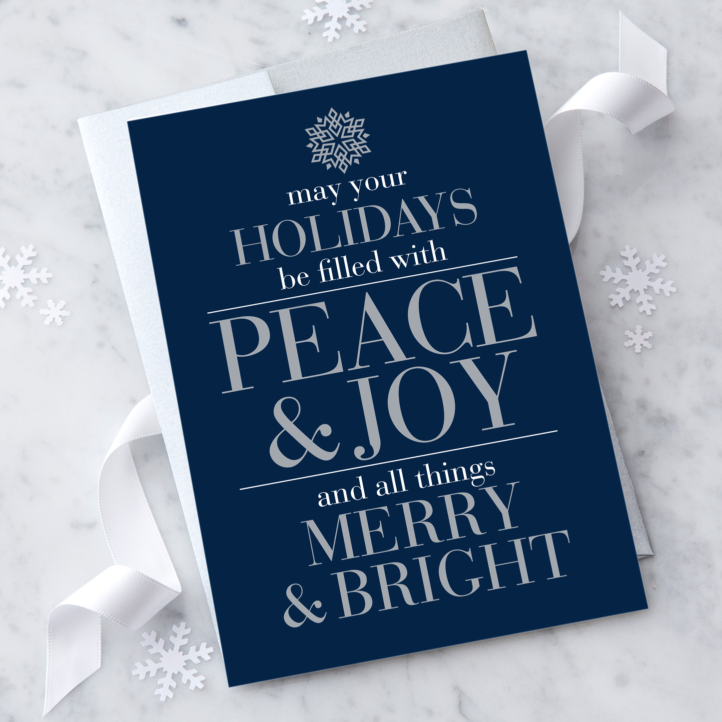 "Peace & Joy" Holiday Greeting Card
