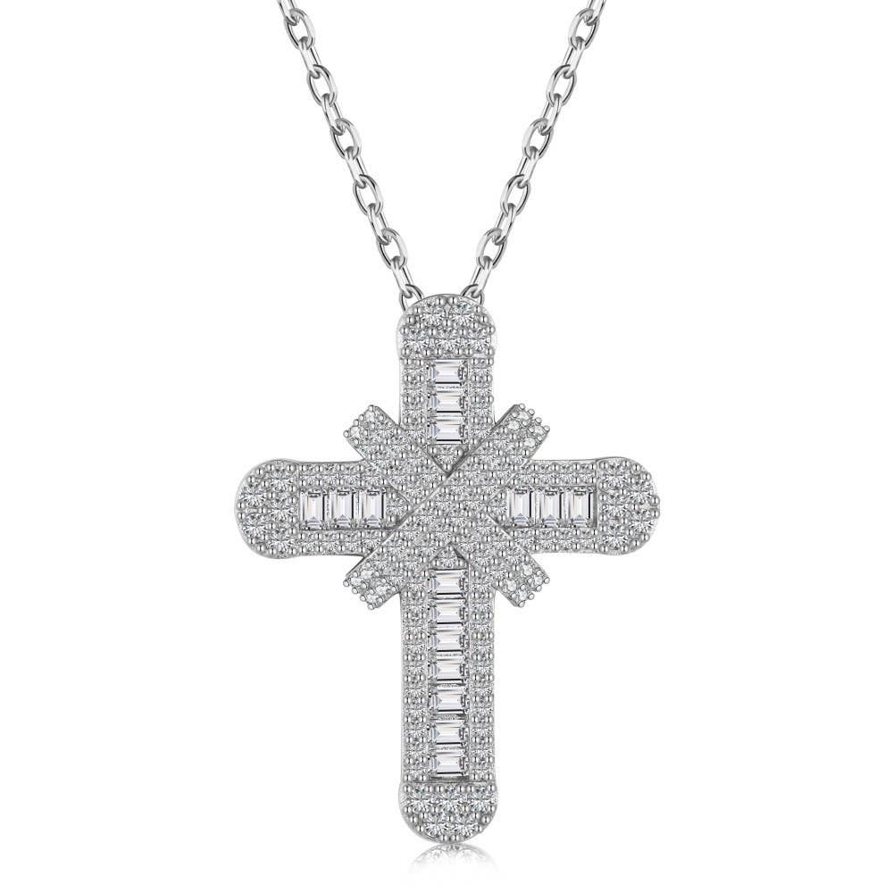 Baguette Cross Pendant
