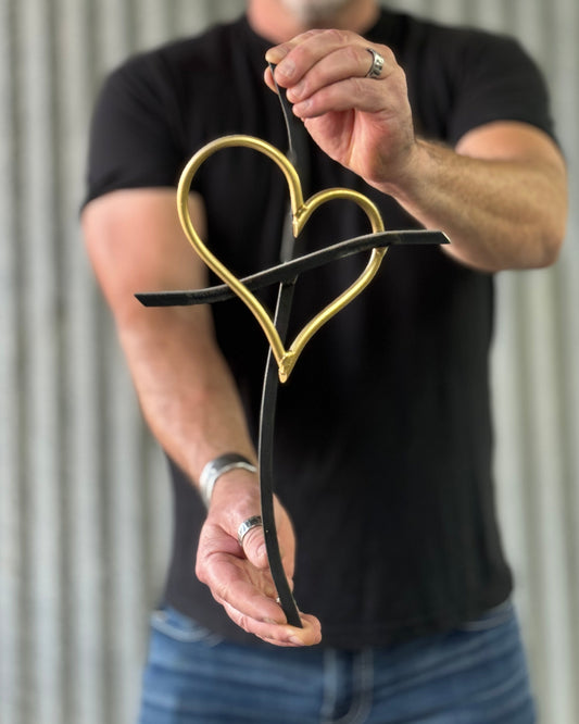 The Promise 16" Cross with Gold Heart