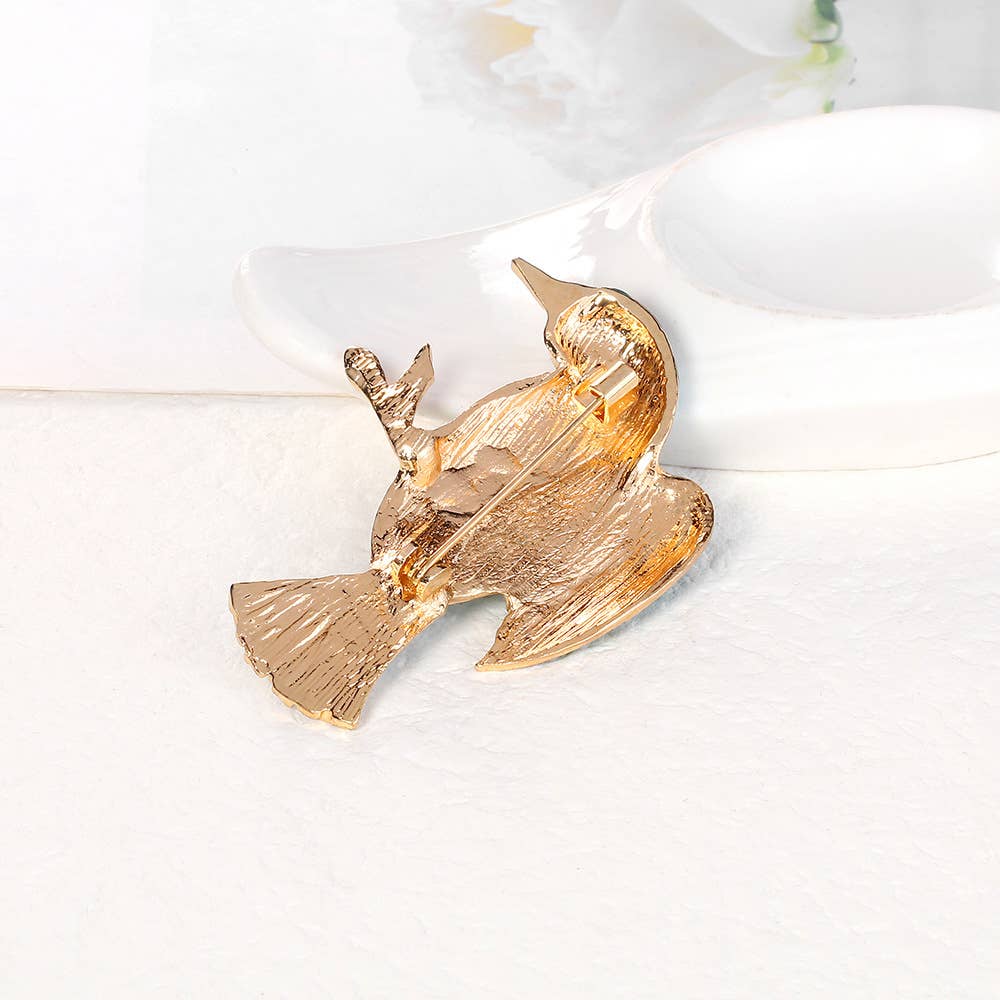 Bird Alloy Brooch Pin