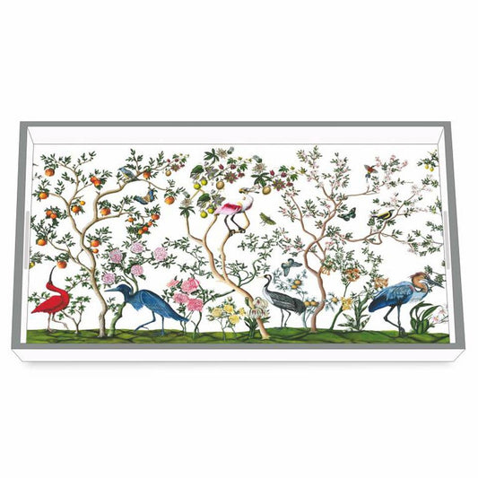 Bird & Branch Chinoiserie Wooden Vanity Tray