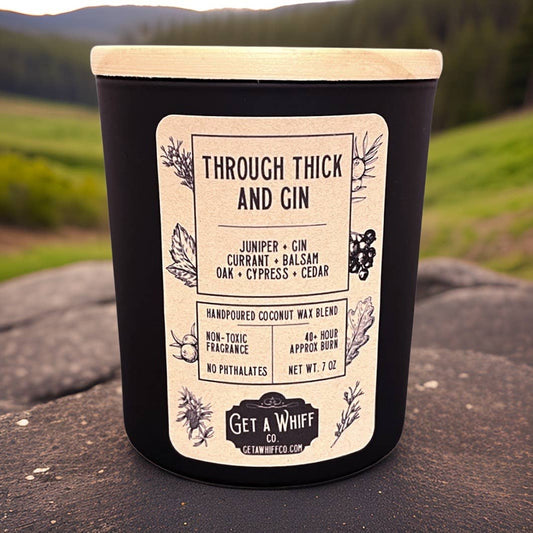 Through Thick & Gin, Cedar & Cypress Soy/Coconut Candle