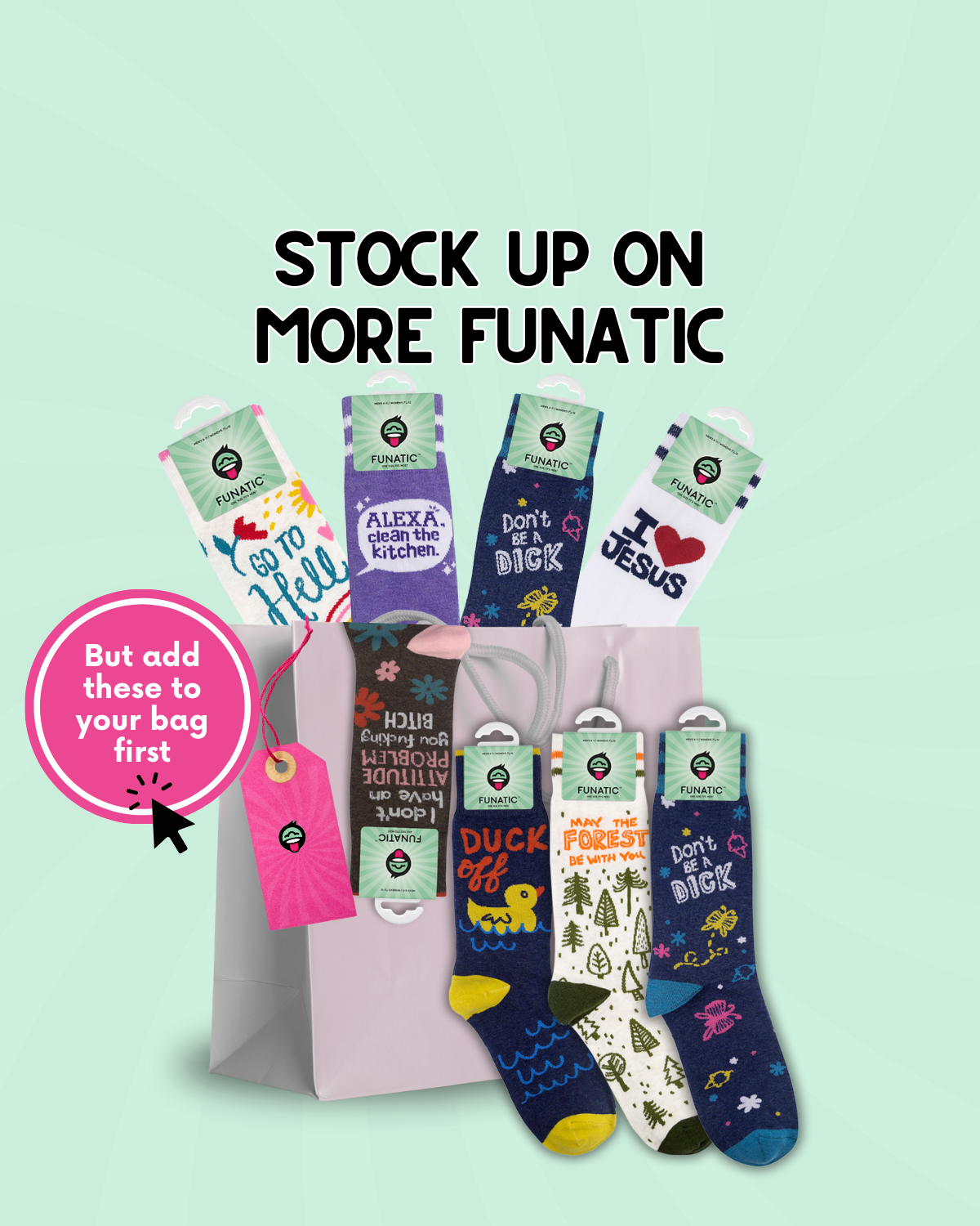 I Love Jesus (But I Cuss) Socks