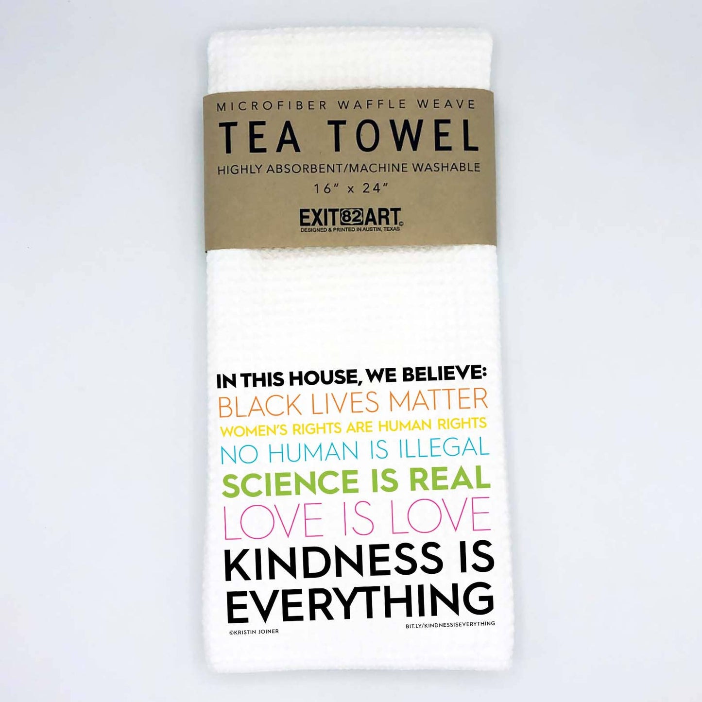 Kindness Is Everything - 16" x 4" Waffle Weave Tea Towel