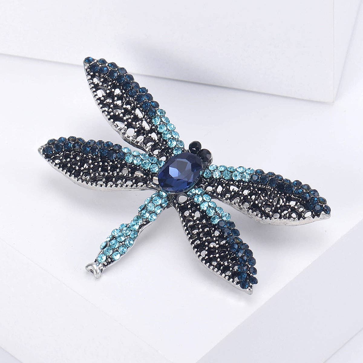Dragonfly Alloy Rhinestone Brooch