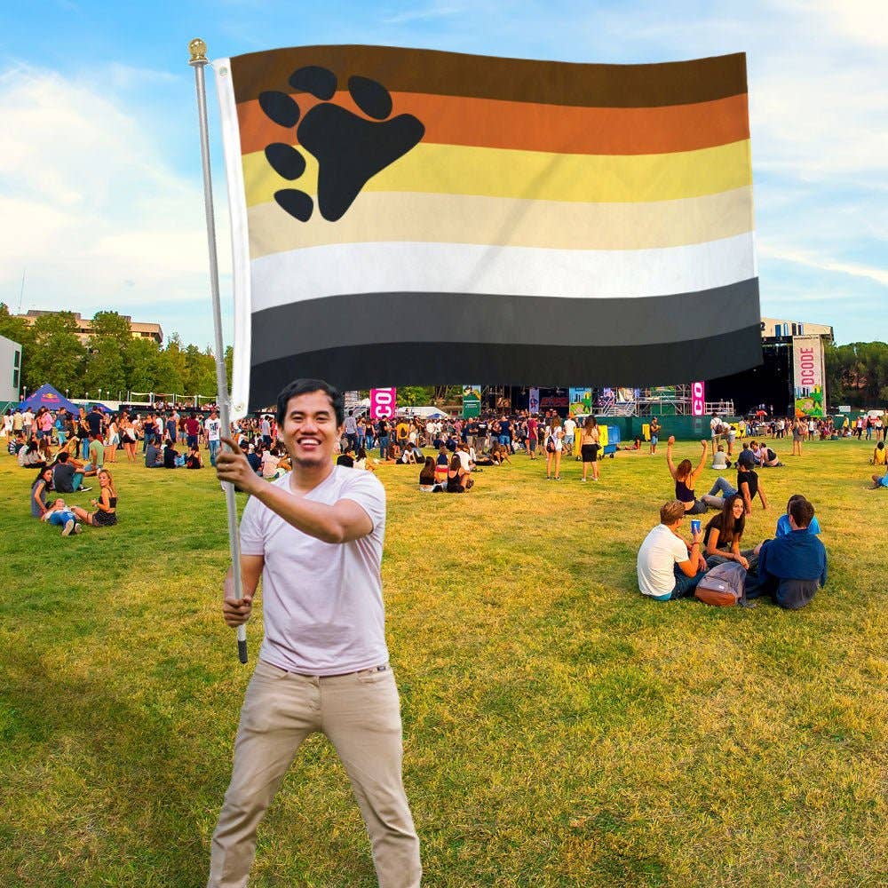 Bear Pride Flag 3x5ft Poly