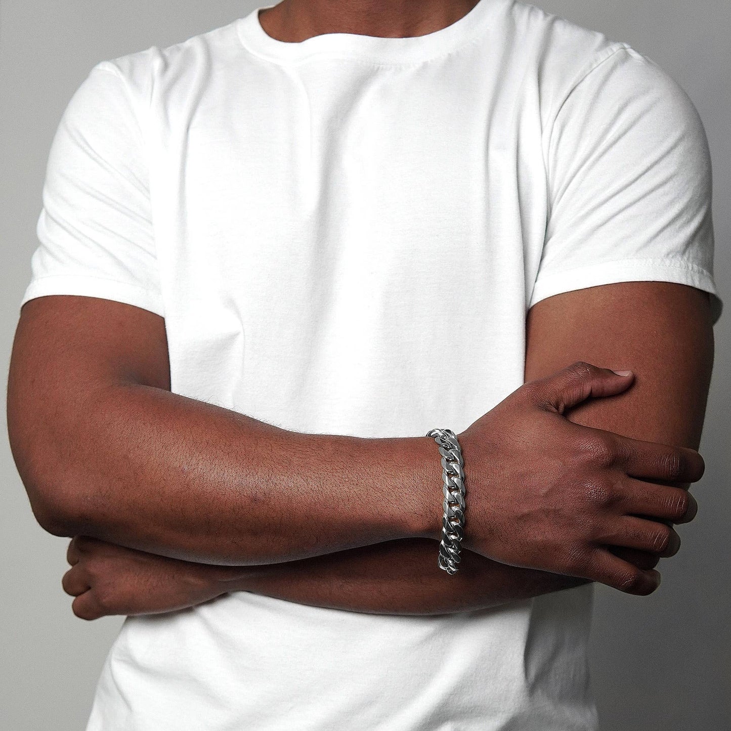 Invicta Jewelry Curb Chain Steel Bracelet (12mm) - 8.75"