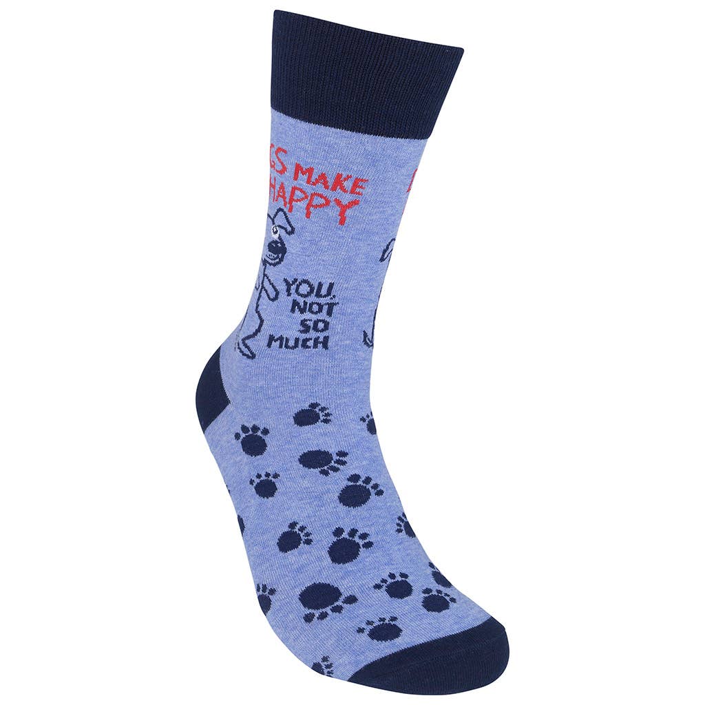 Dogs Make Me Happy, You Not So Much Socks