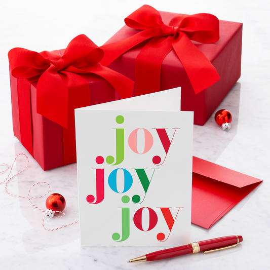 "joy joy joy" - Christmas Greeting Card