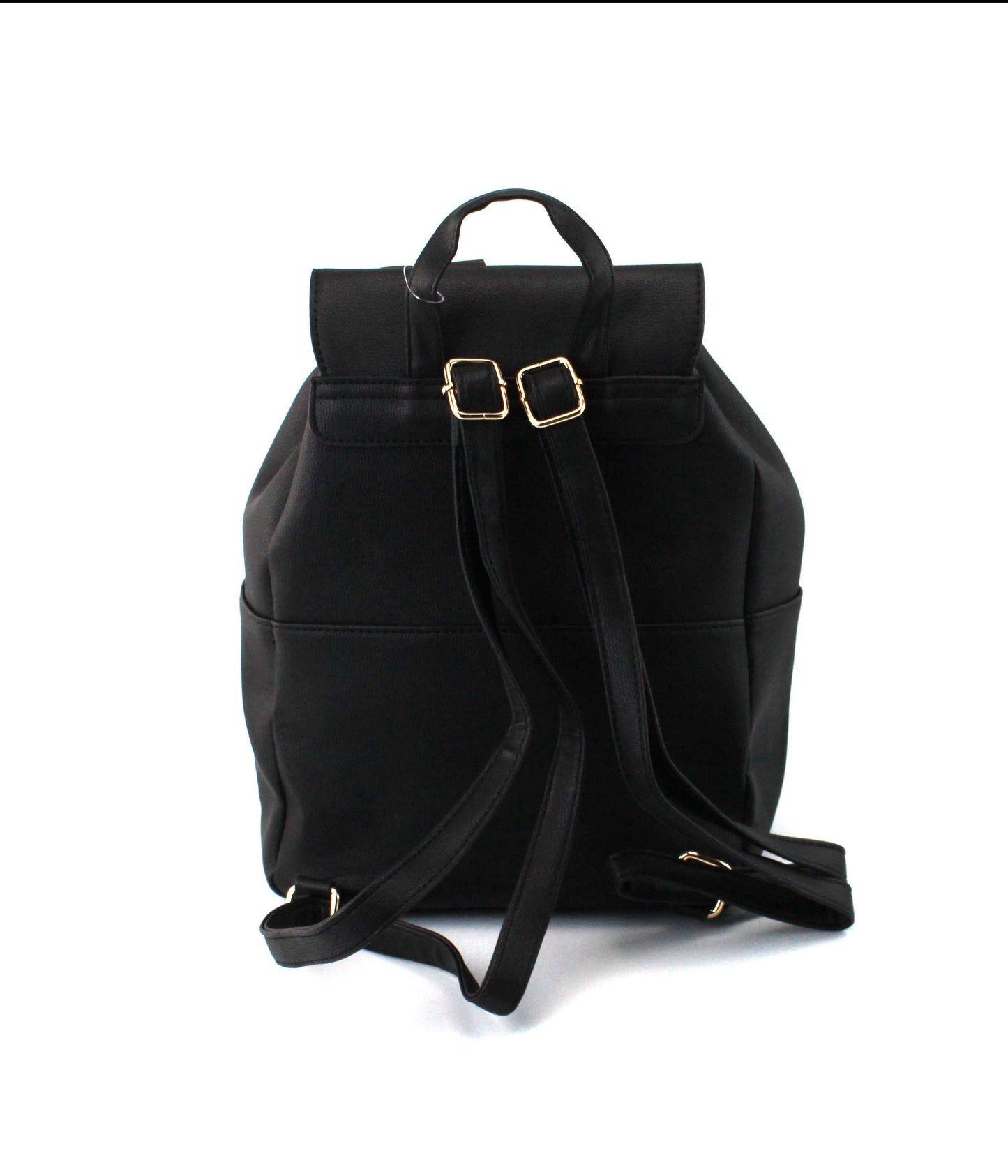 PU Backpack with Front Flip Pocket