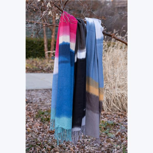 Ombre Striped Scarf