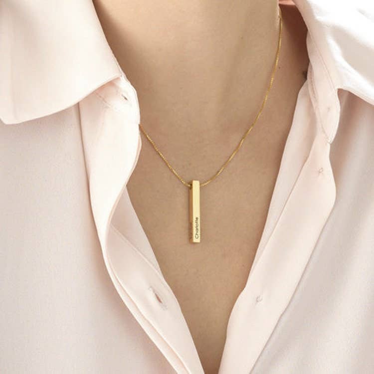 Faith Hope Love Bar Pendant