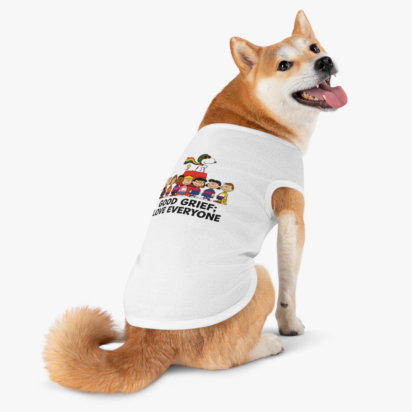 Good Grief, Love Everyone Dog Tee
