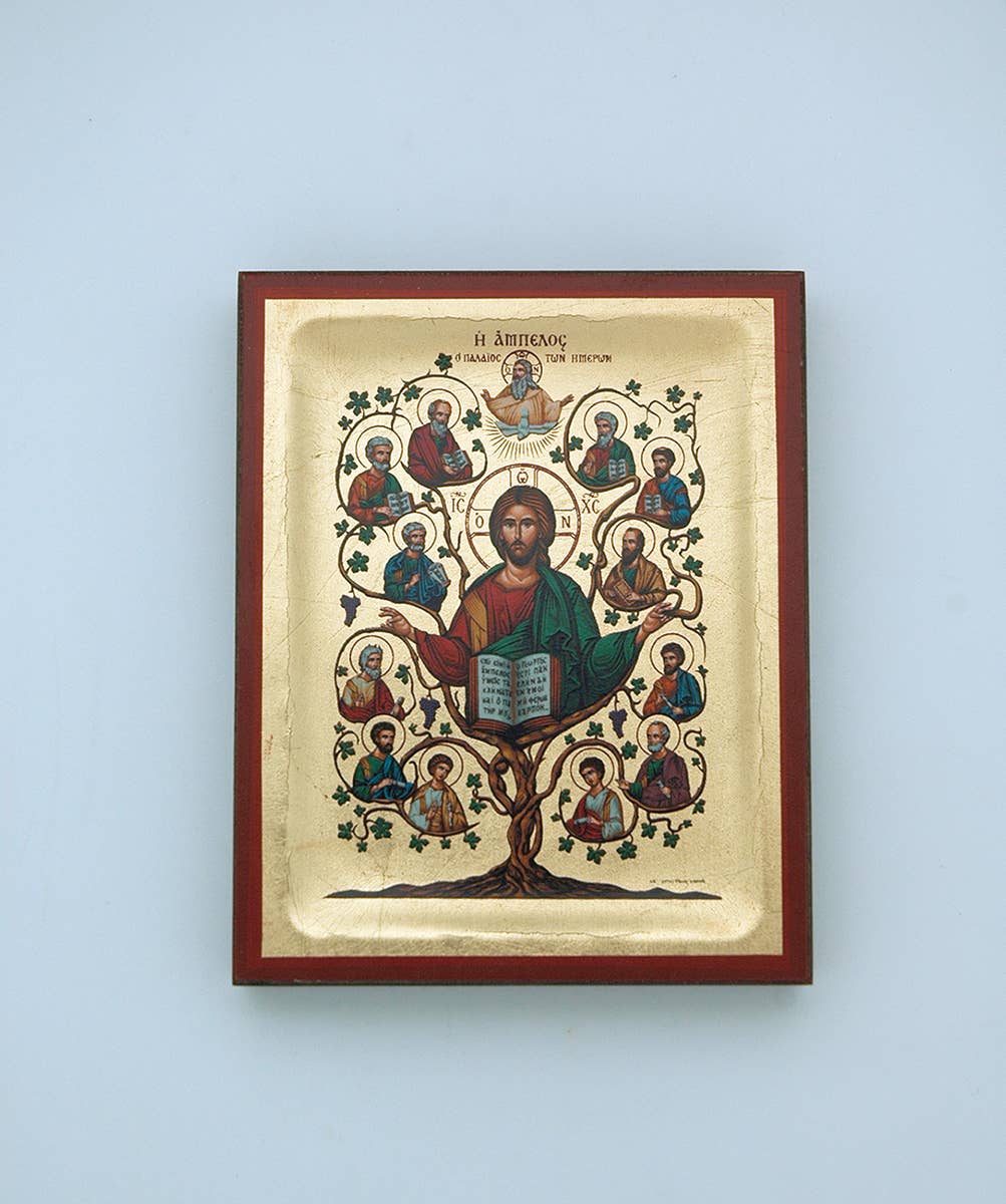 Greek Serigraph Wall Art: Jesus and Disciples