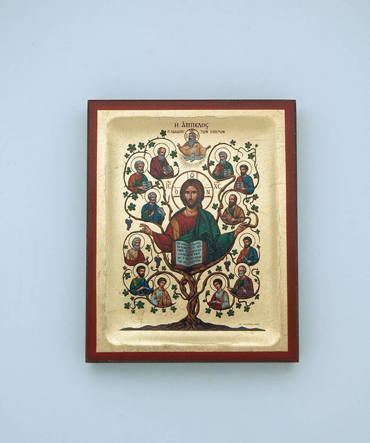Greek Serigraph Wall Art: Jesus and Disciples