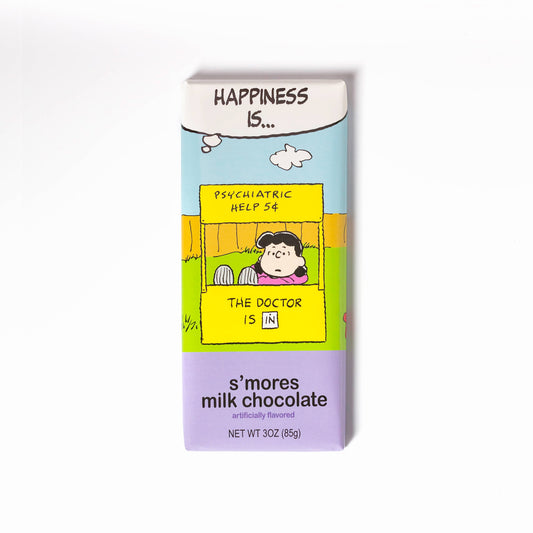 Peanuts Everyday 3Oz Lucy S'Mores Milk Chocolate Bar Each