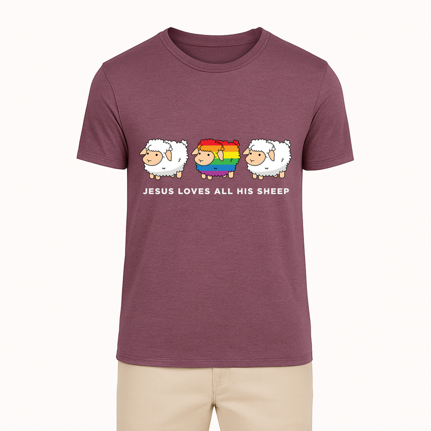 Jesus Loves All His Sheep Tee - 12 Colors
