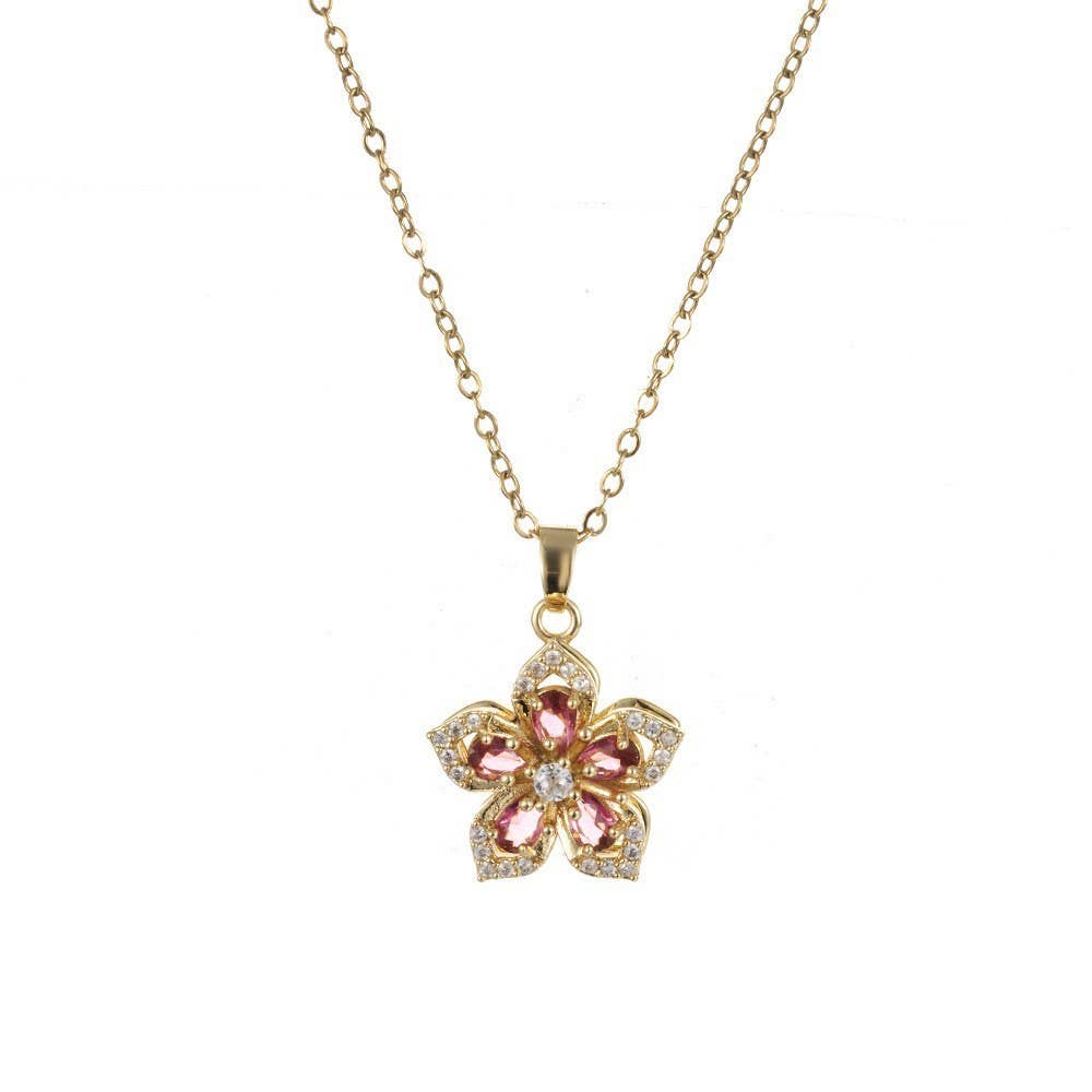 Flower Rotating Spinner Pendant