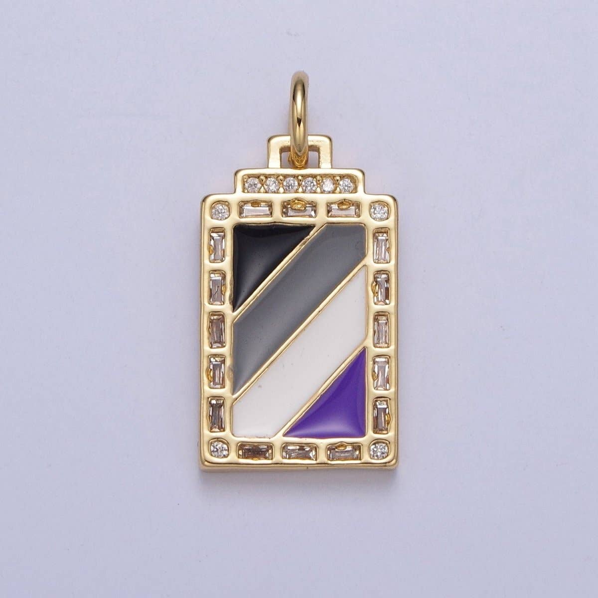 14k Gold Filled Trans Pride Pendant