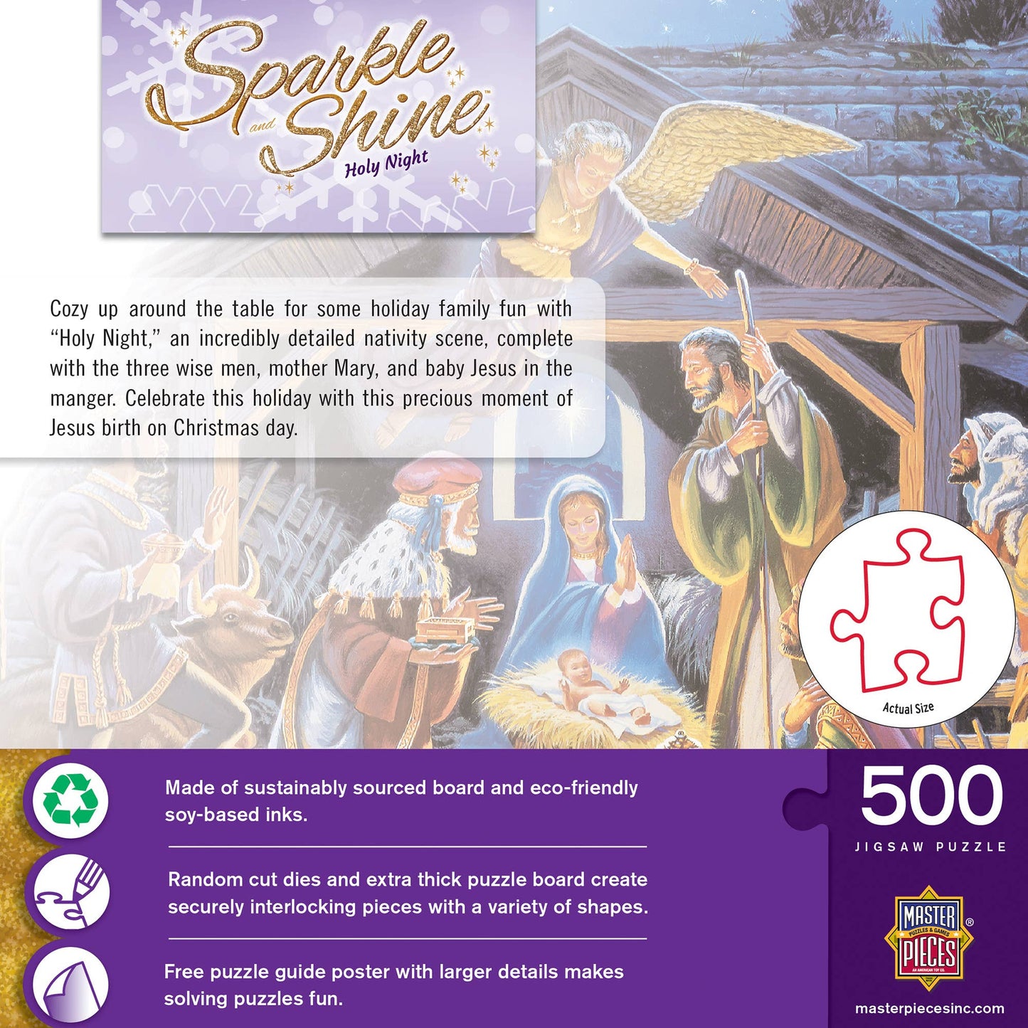 Sparkle & Shine - Holy Night 500 Piece Glitter Puzzle