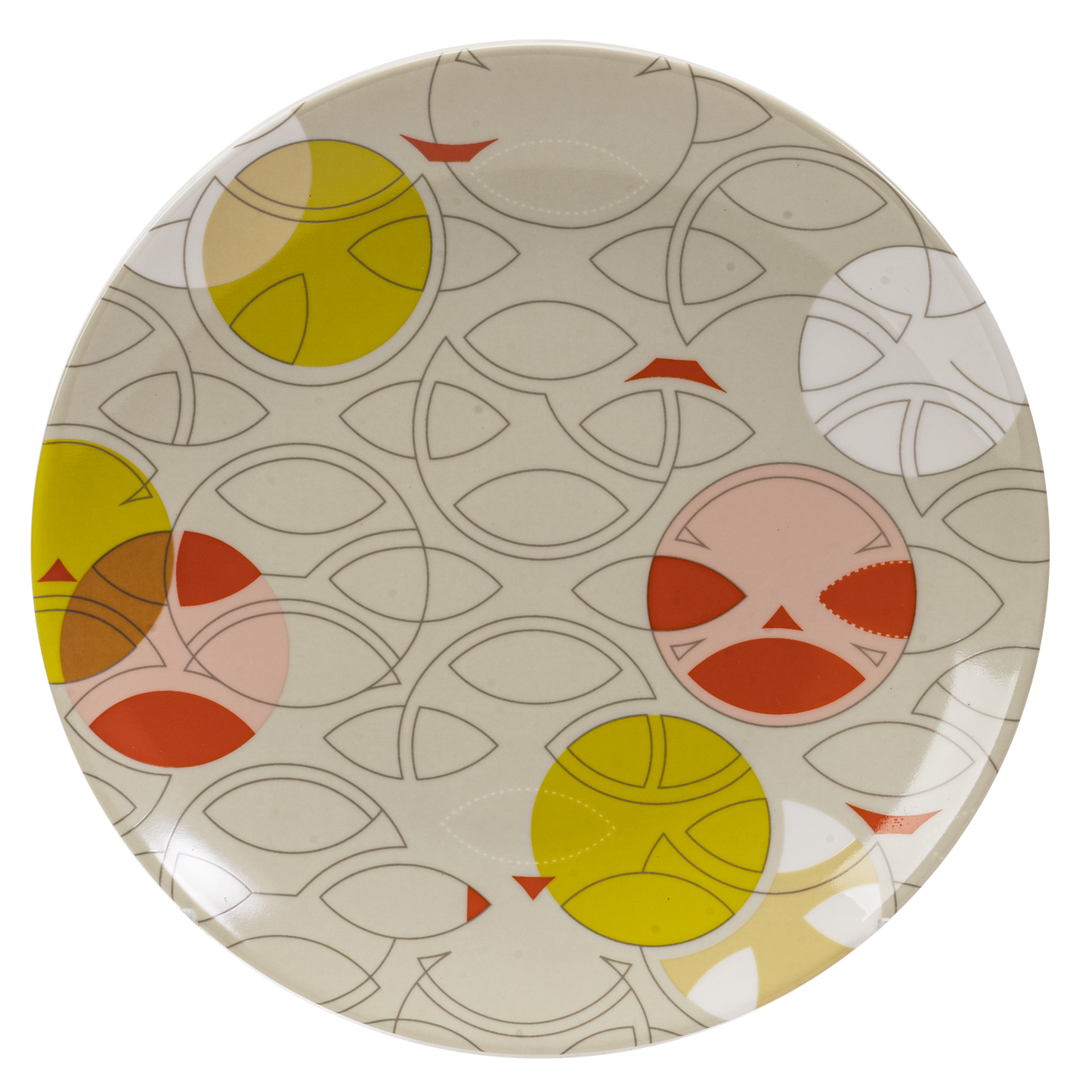 Frank Lloyd Wright Taliesin Line Dessert Plates Set Textile
