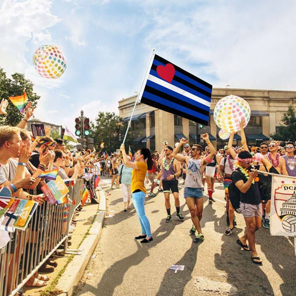 Leather Pride Flag 3x5ft Poly
