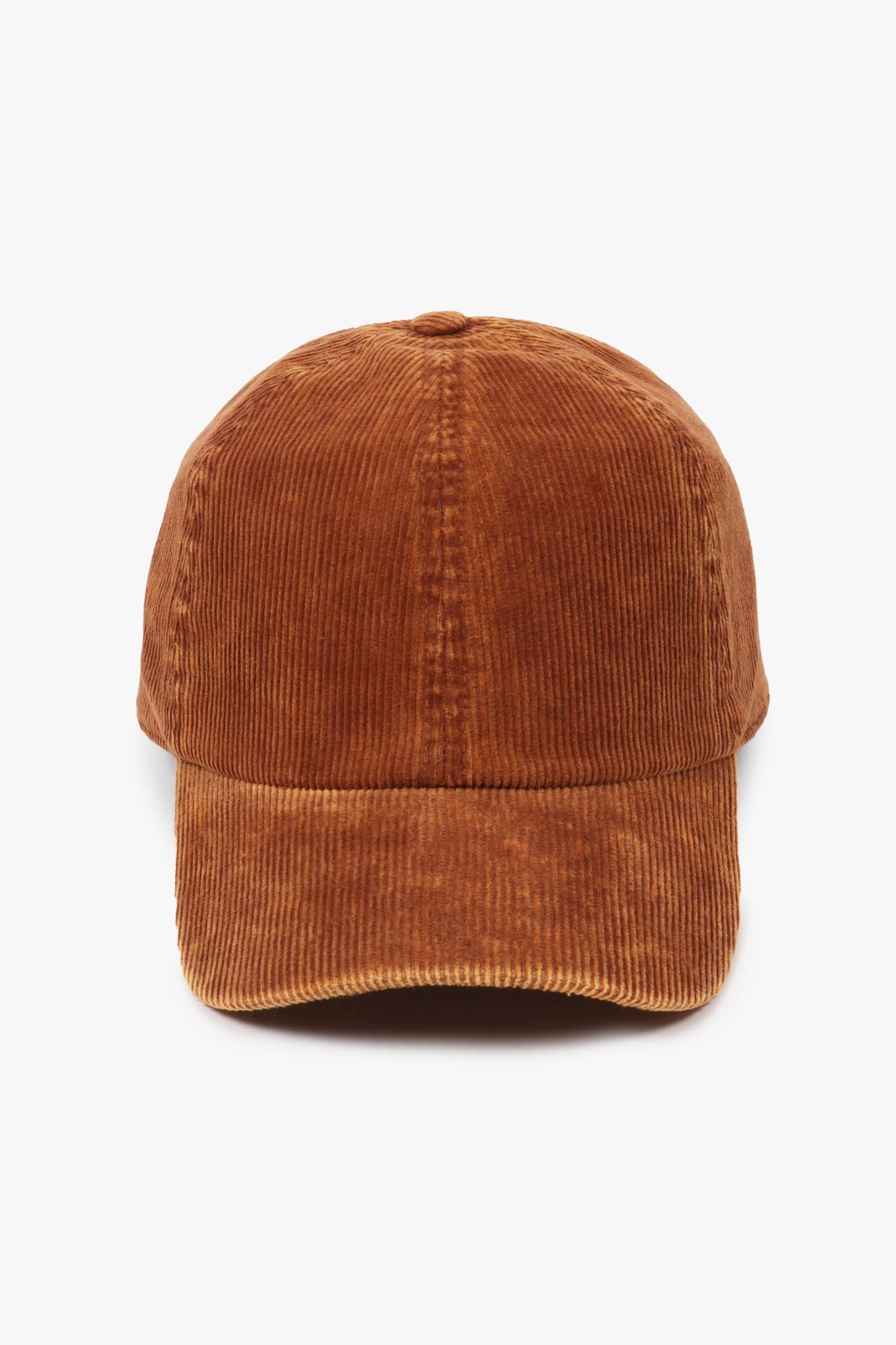 Solid Acid Wash Cotton Corduroy Baseball Cap