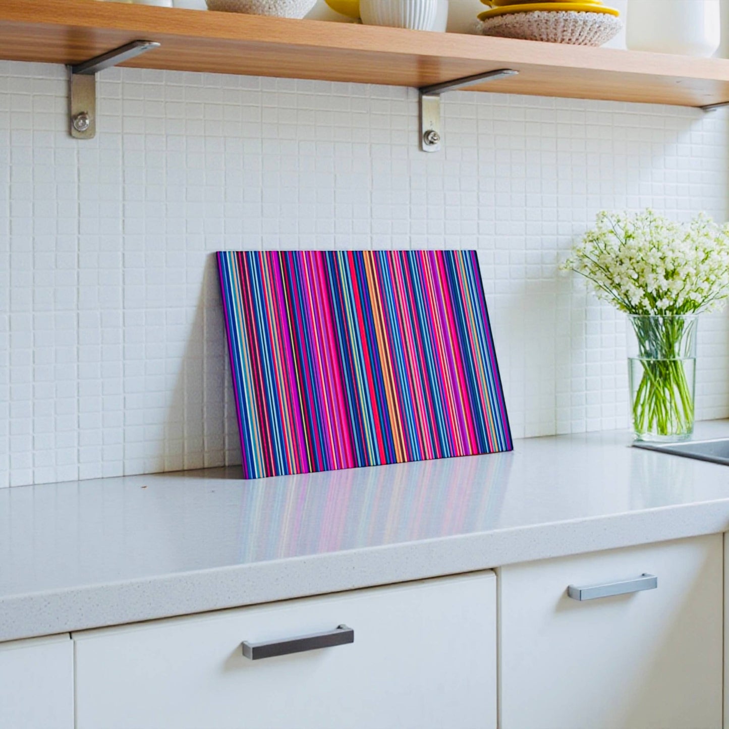 Abstract Lines Serving Tray / Cutting Board
