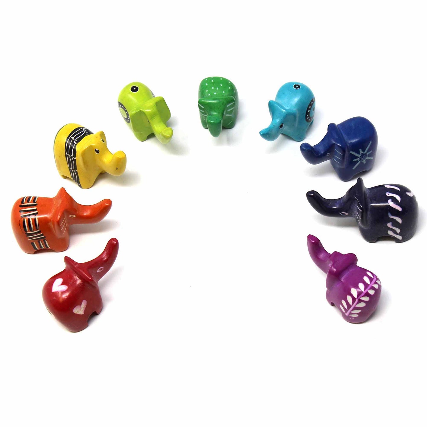 Soapstone Tiny Elephants - Assorted Colors