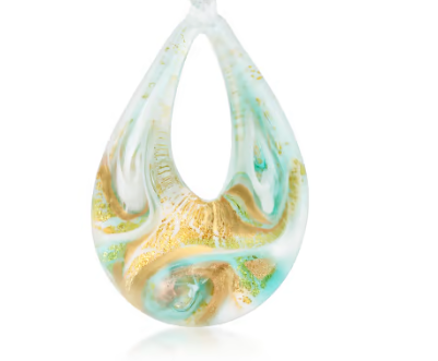 Rialto Murano Glass Pendant Necklace - Multi Color Opt