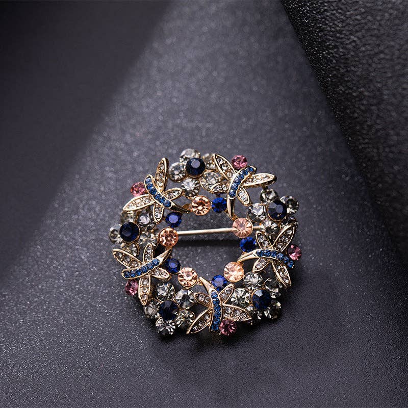 Garland Alloy Rhinestone Pin