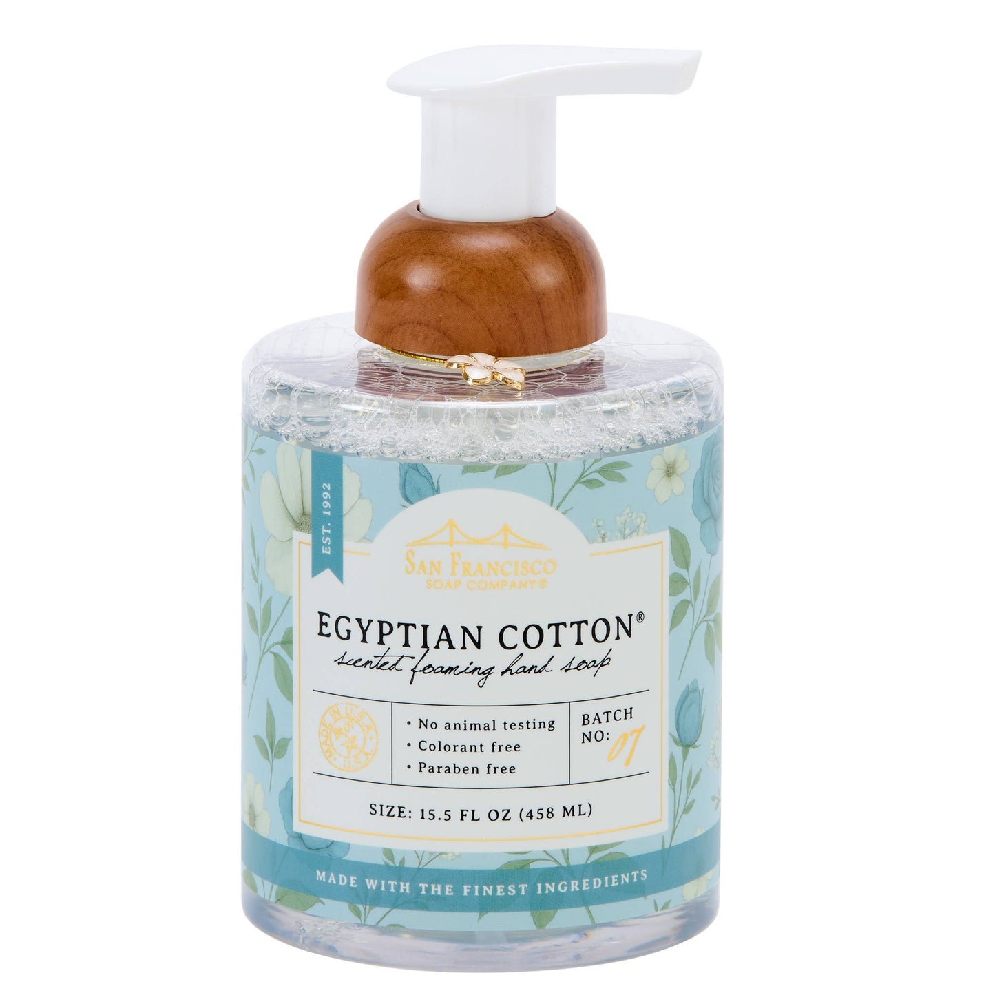 BOTANICAL GARDEN FOAMING HAND SOAP EGYPTIAN COTTON