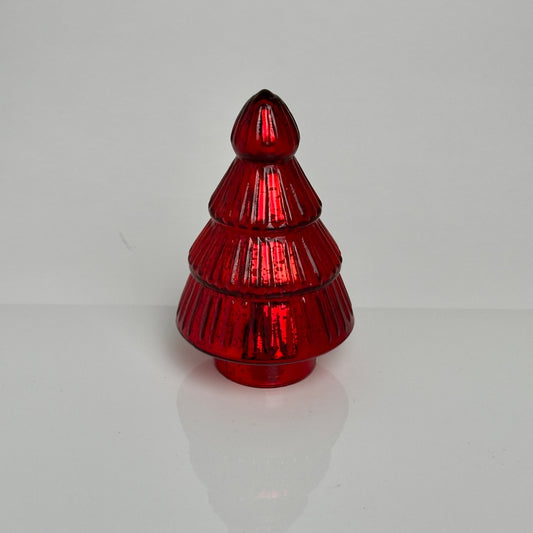Red Mercury Glass Tree - Small