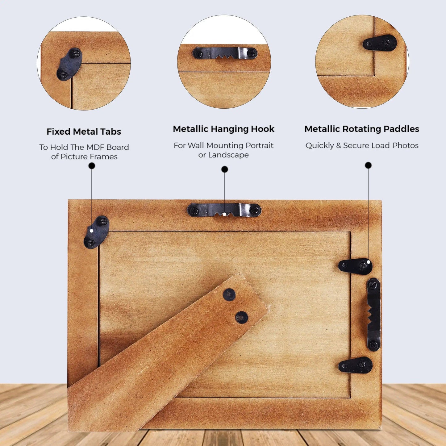 Herringbone Bone Inlay Picture Frame