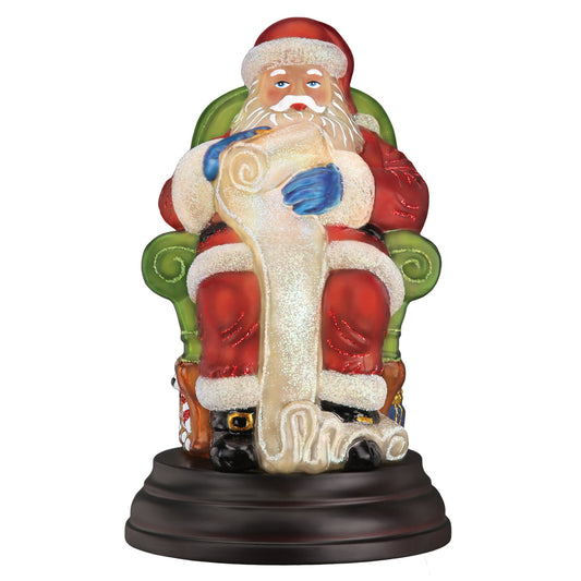 Santa Checking His List Light