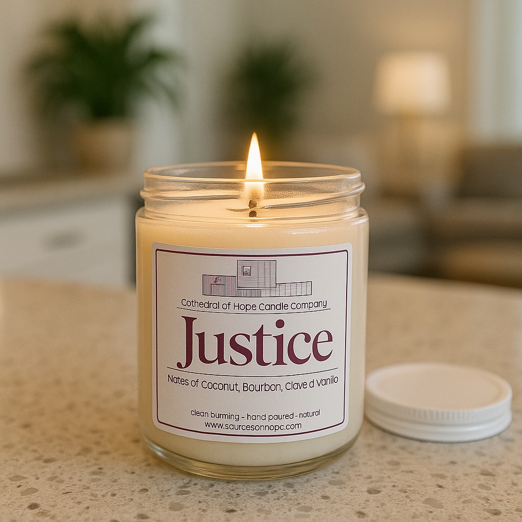 Justice - Coconut, Bourbon and Vanilla Soy Candle