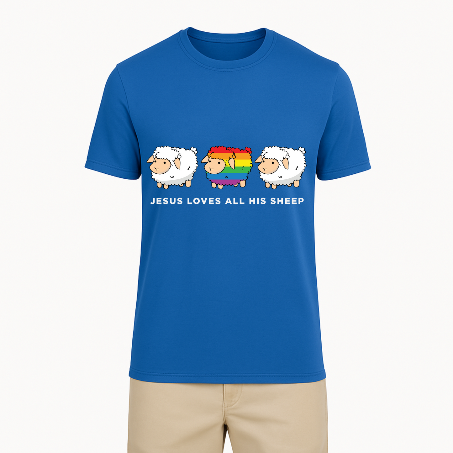 Jesus Loves All His Sheep Tee - 12 Colors
