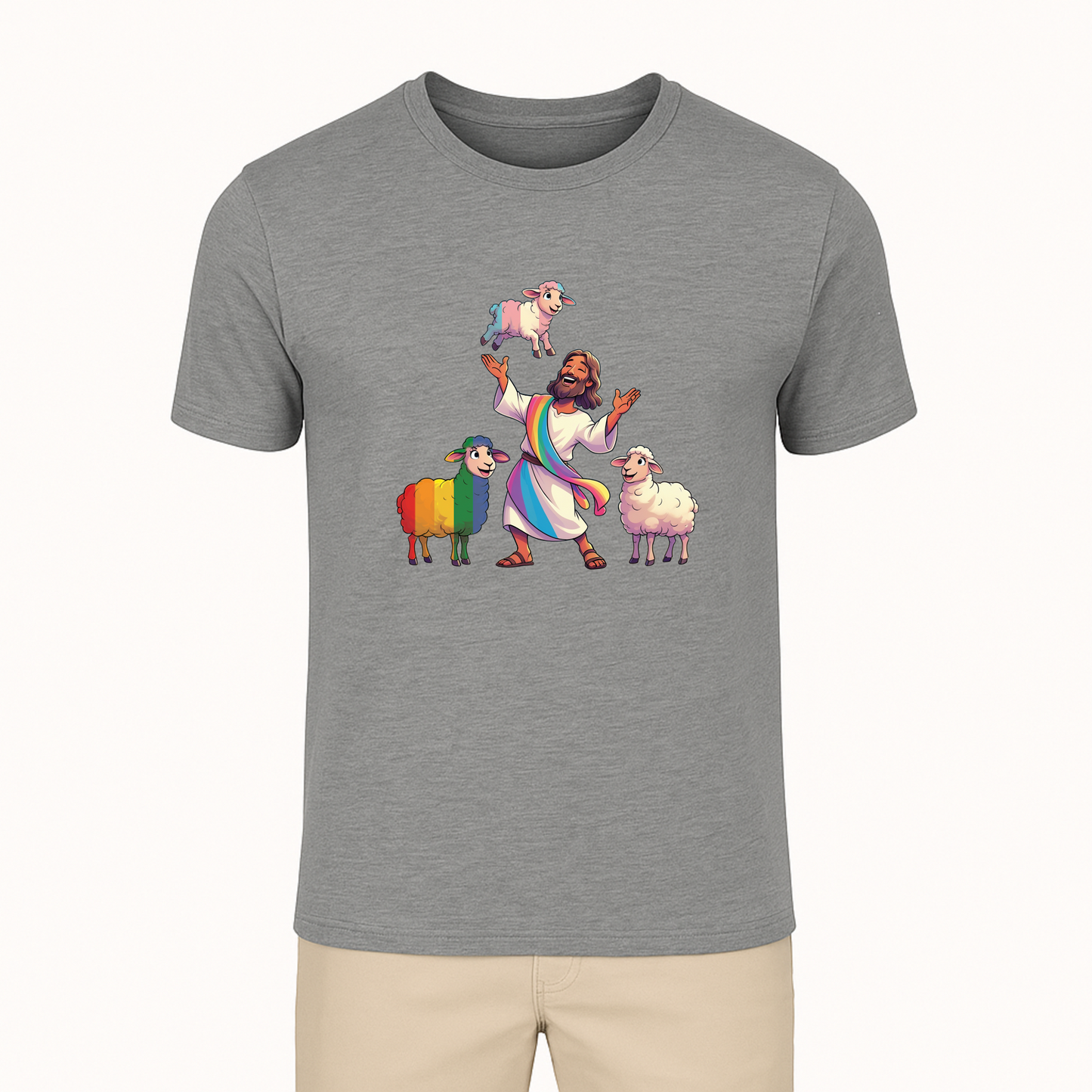 Jesus and His Sheep Tee - 11 Colors