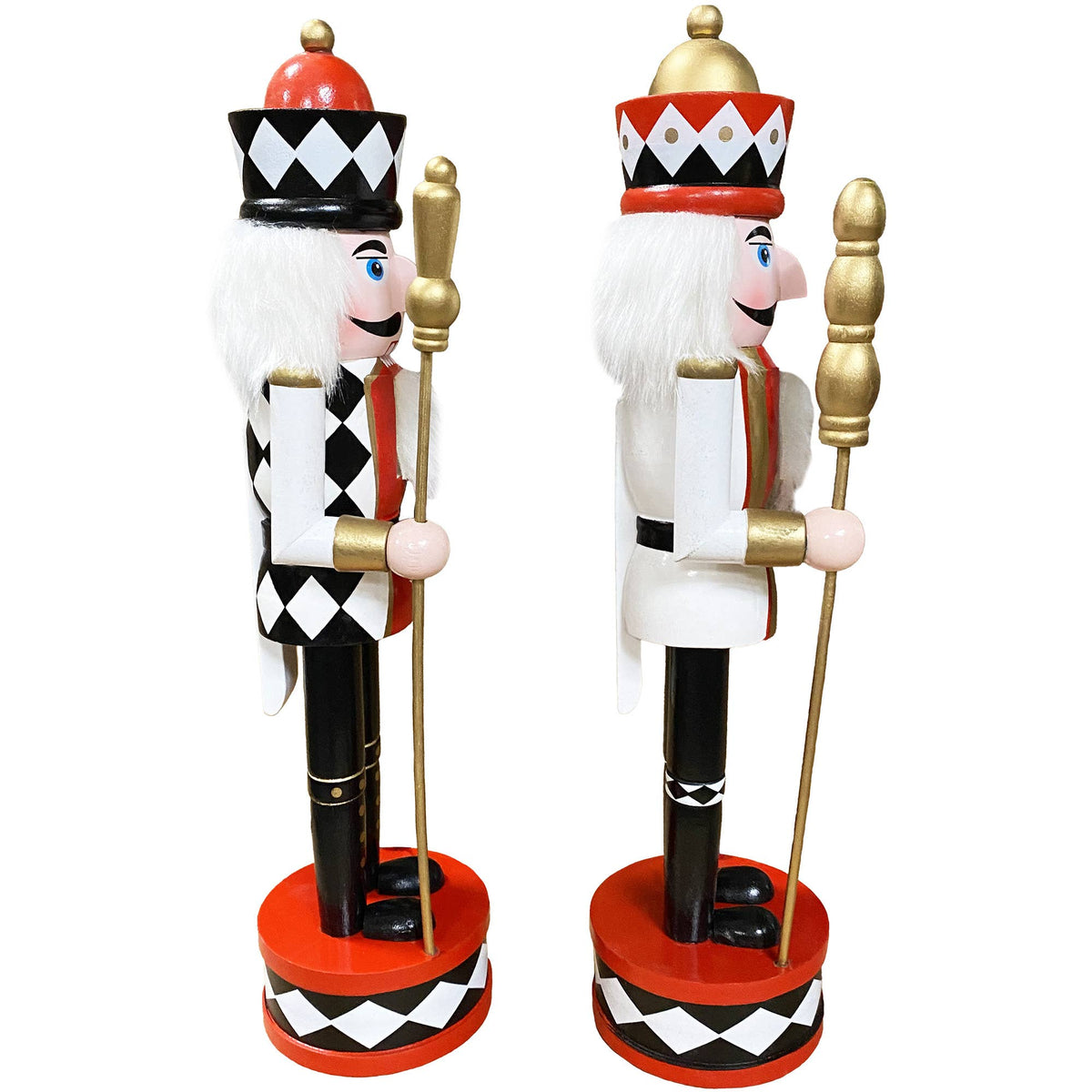15" Harlequin Nutcrackers