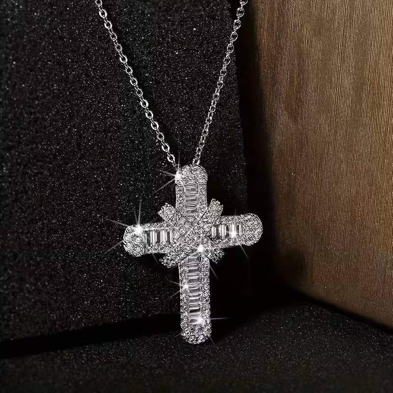Baguette Cross Pendant