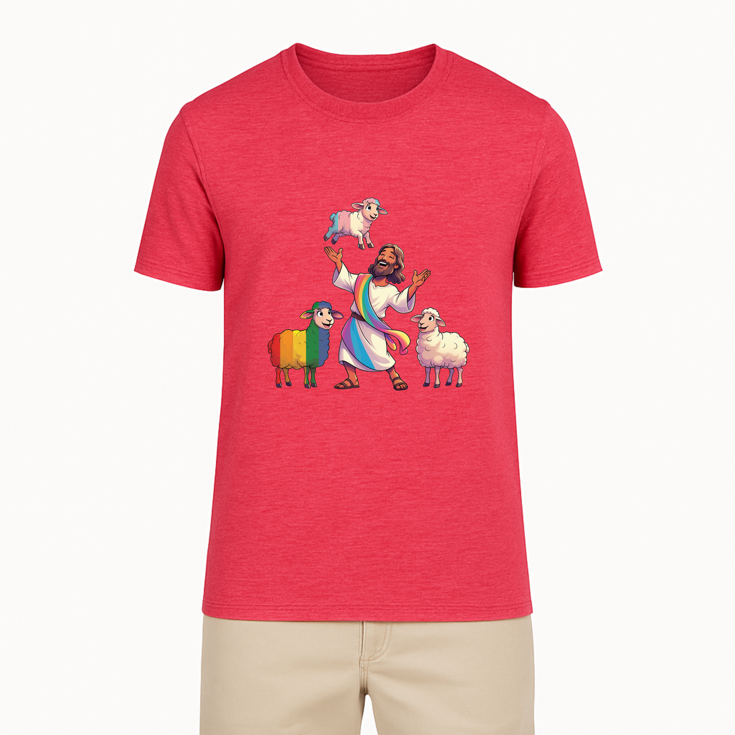 Jesus and His Sheep Tee - 11 Colors