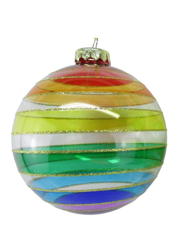 Rainbow Glass Ornaments