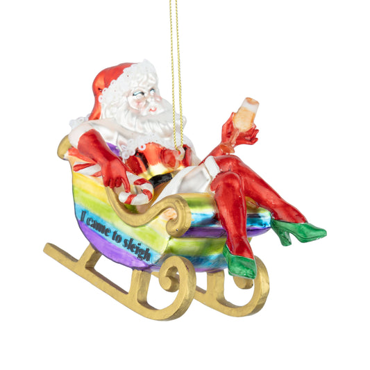4.5 Inch Drag Queen Santa Ornament