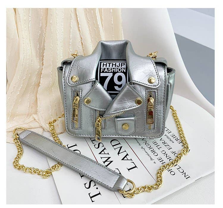PU Jacket Crossbody Bags