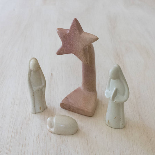 Natural 4 Piece Nativity
