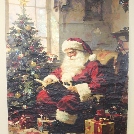 38x46" Santa Reading Art Paper