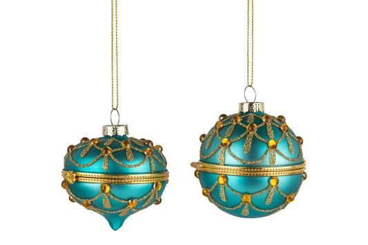 Glass Keepsake Ornaments.