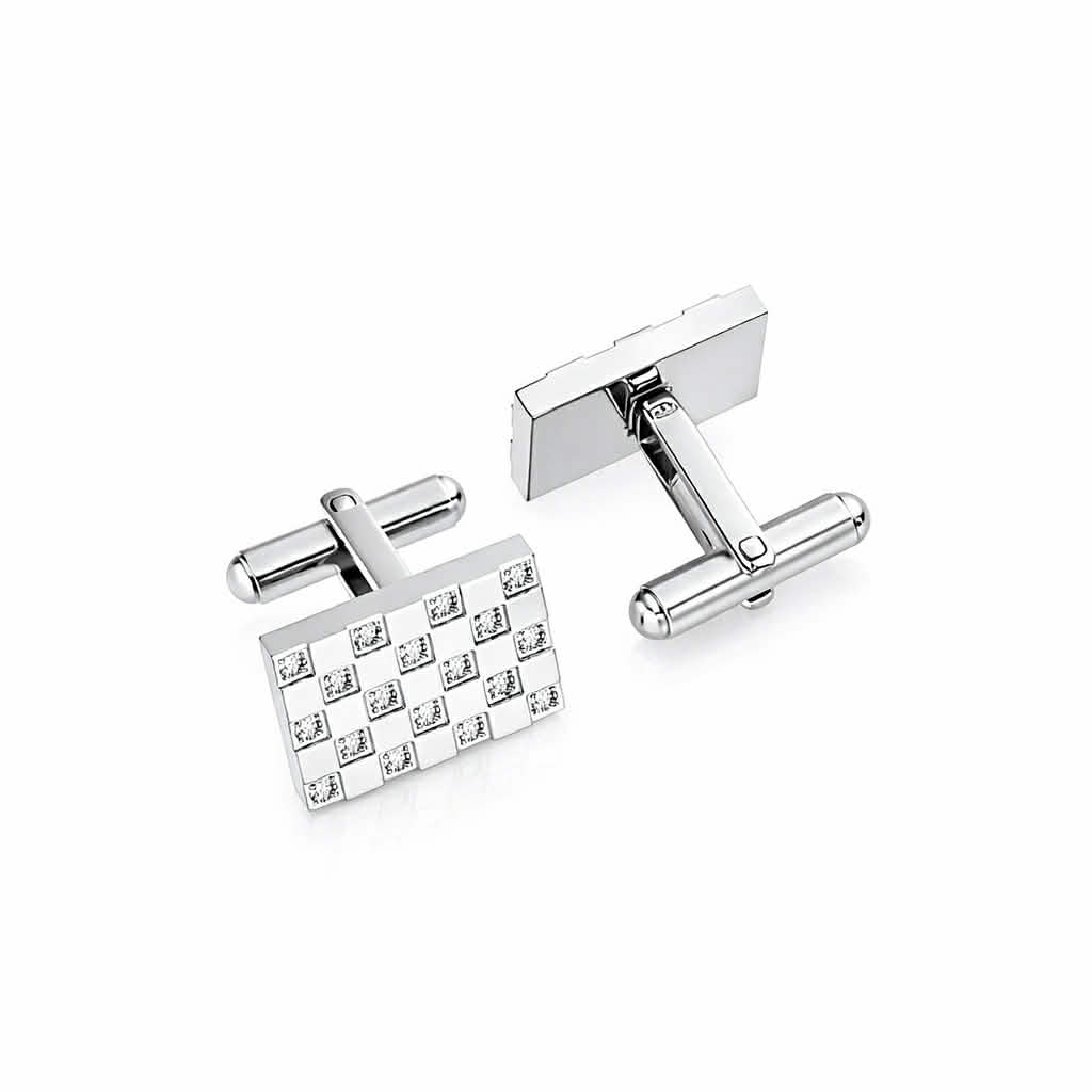 Pavé Trellis Cufflinks
