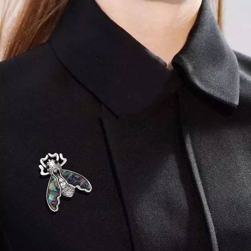 Bee Mother Of Pearl Pin